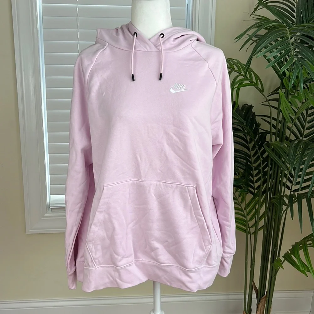 Nike Essential Pink Hoodie - Picture 1 of 5